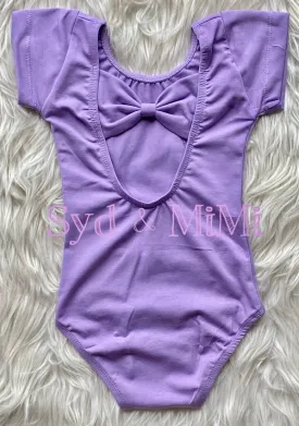 1 left! 4/5yr ~ Leotard ~ S/S Cap Sleeve Bowback ~ Lavender
