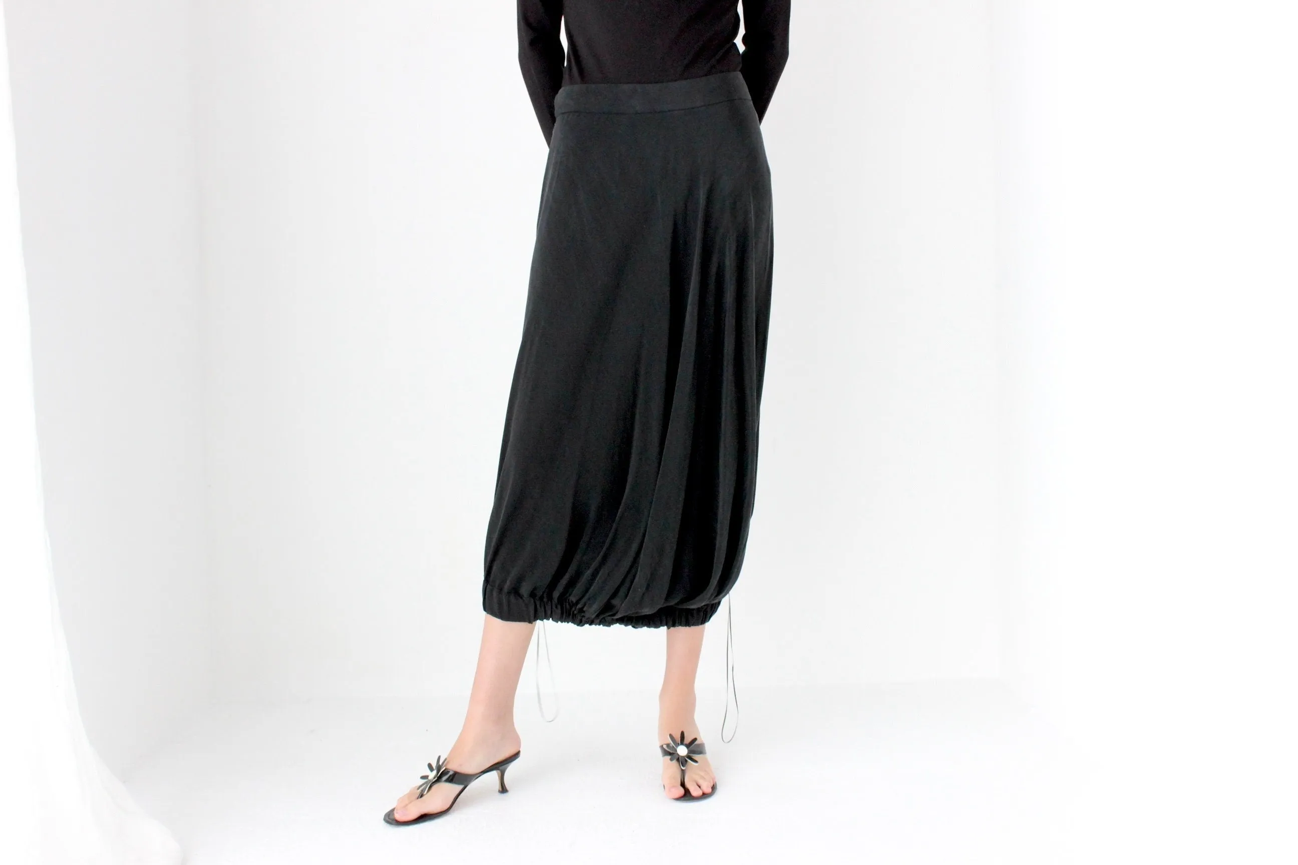 2000s Experimental Silk Bubble Skirt