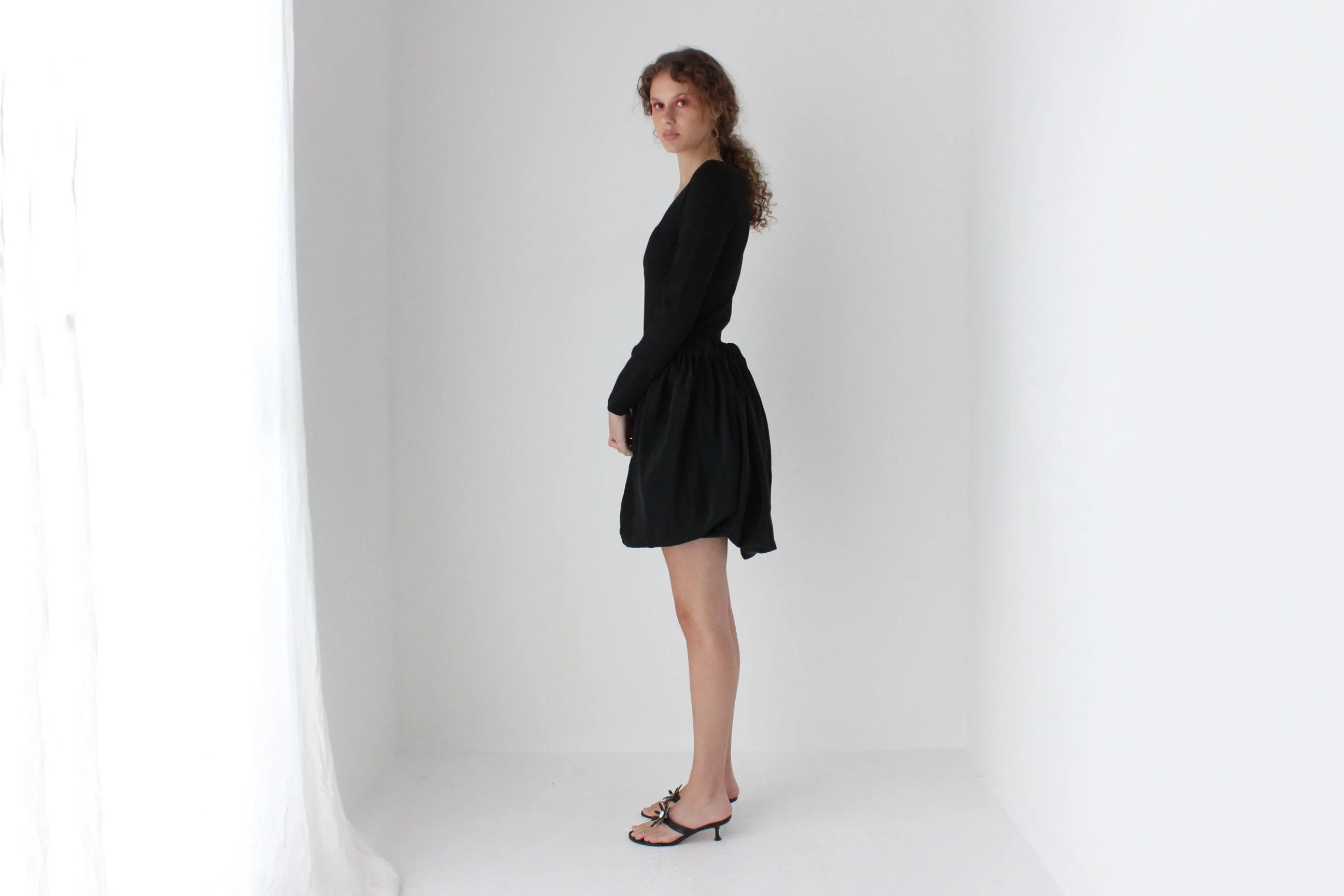 2000s Experimental Silk Bubble Skirt
