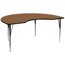 48x96 KDNY Oak Activity Table XU-A4896-KIDNY-OAK-T-A-GG
