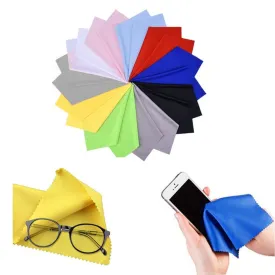 6PC Sun Glasses Eyeglass Cleaner Microfiber Cloth Lens Wipes Cleaning Camera LCD