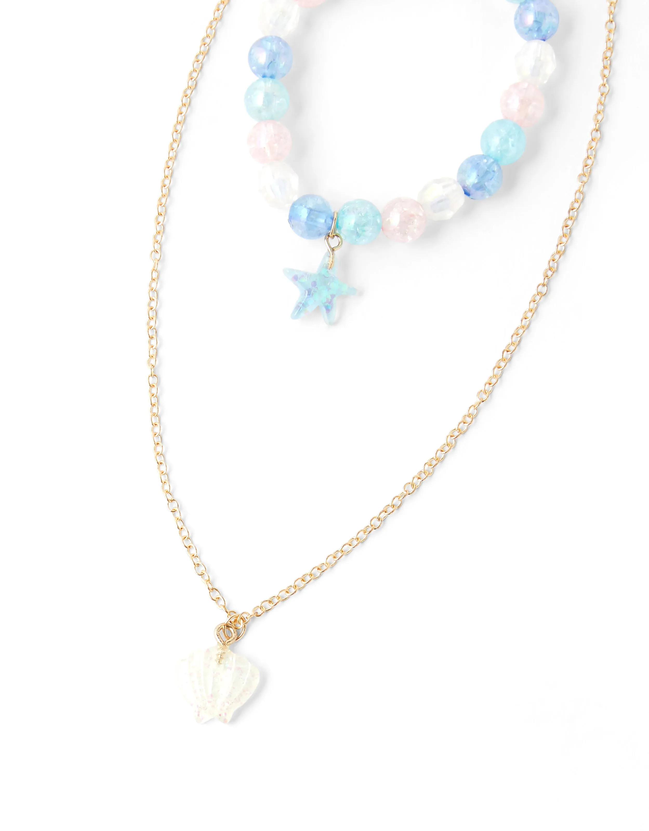 Accessorize London Pack Of 2 Shell Jewellery Set