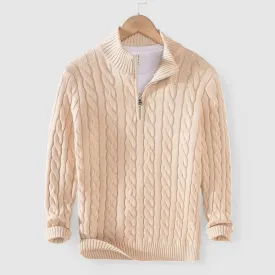 Achille | Zip-Up Knit Sweater