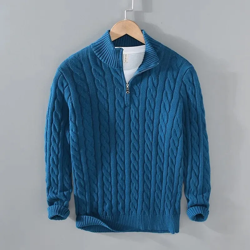 Achille | Zip-Up Knit Sweater