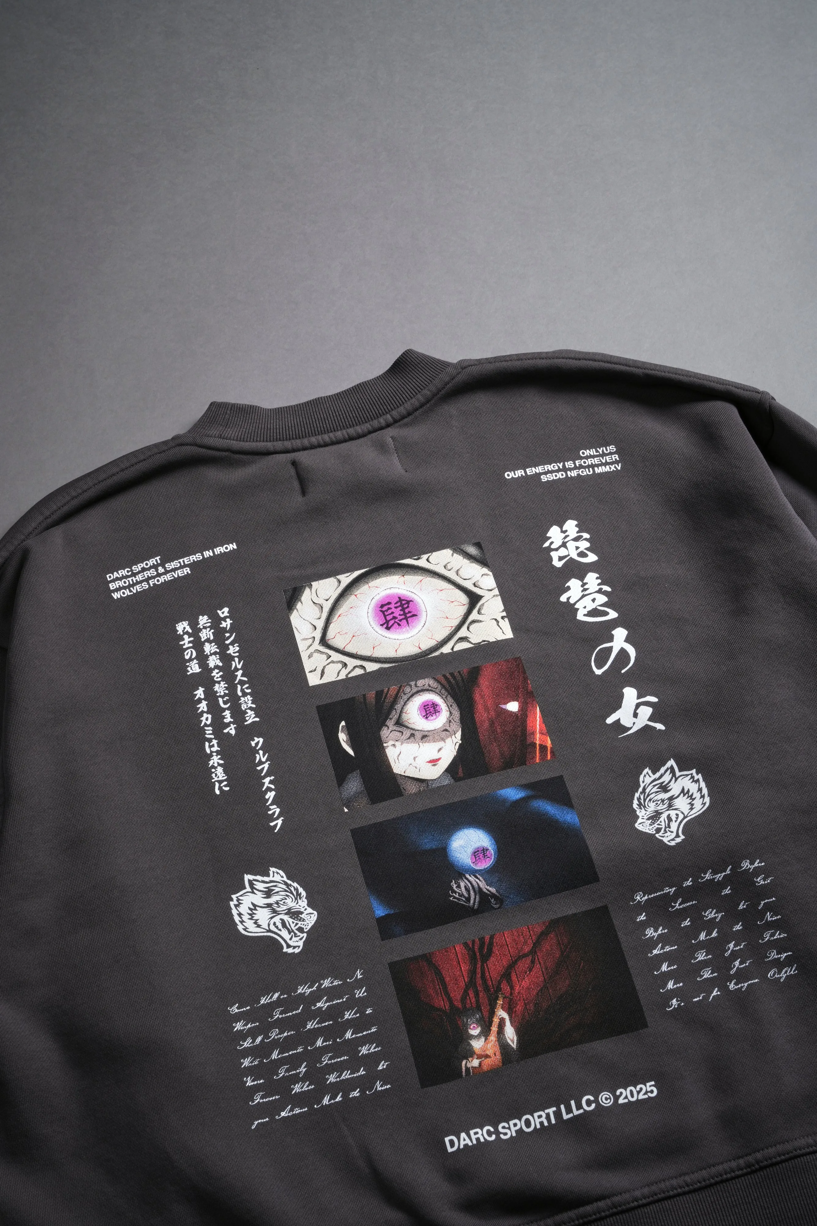 Always Watching Unisex "Box Cut" London Crewneck in Wolf Gray