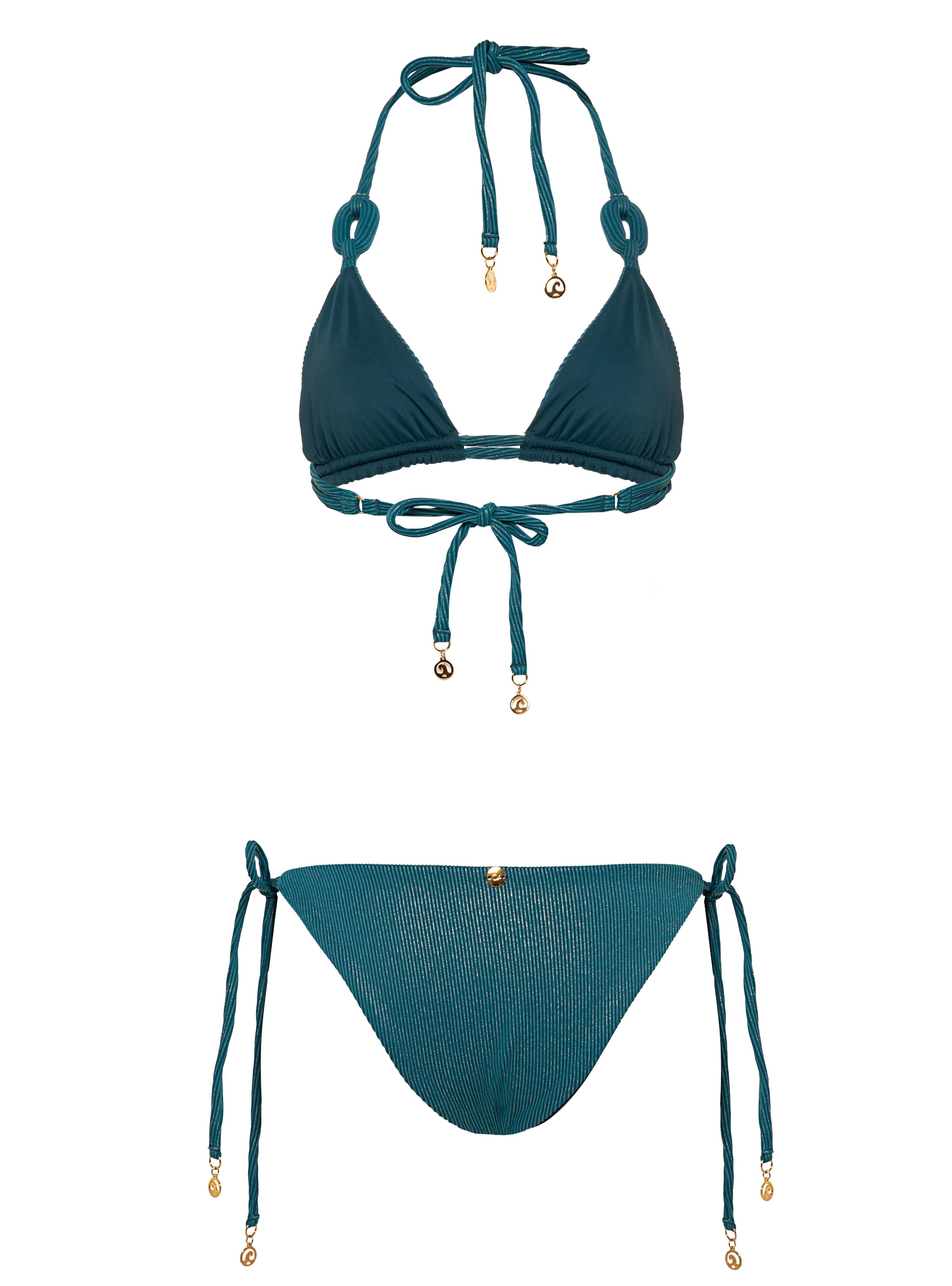 April Azure Bikini Top