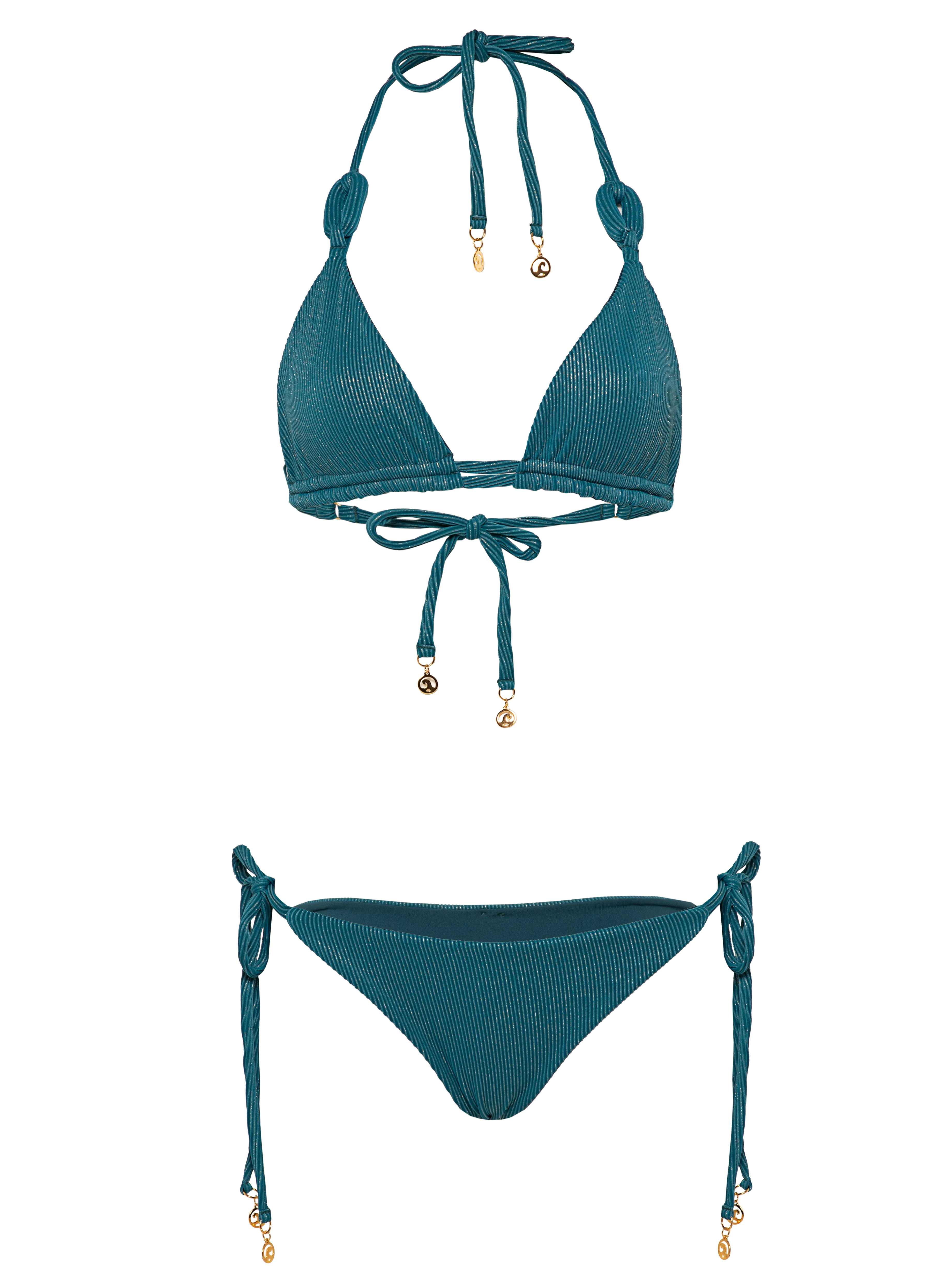 April Azure Bikini Top