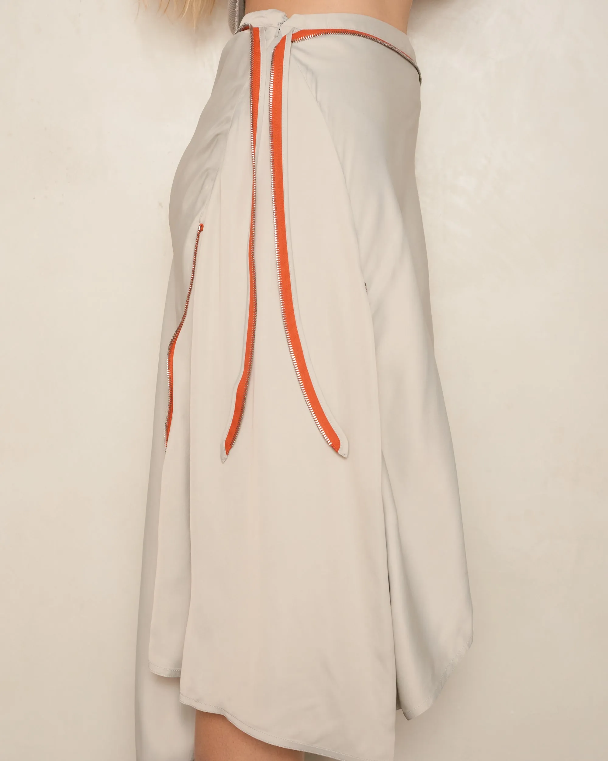 Argent Grey Sonia Drape Skirt