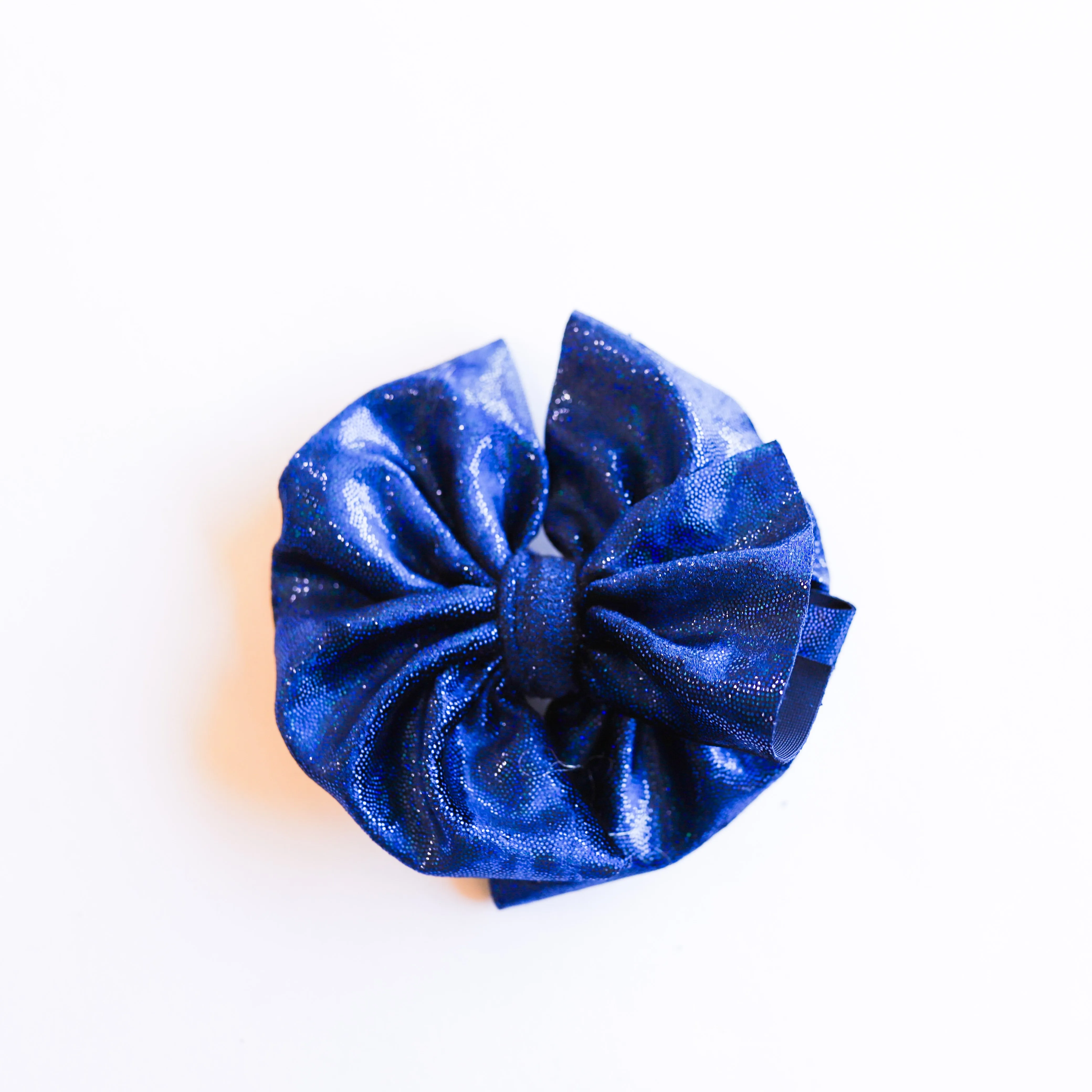 Blue Shimmery Velvet Bow