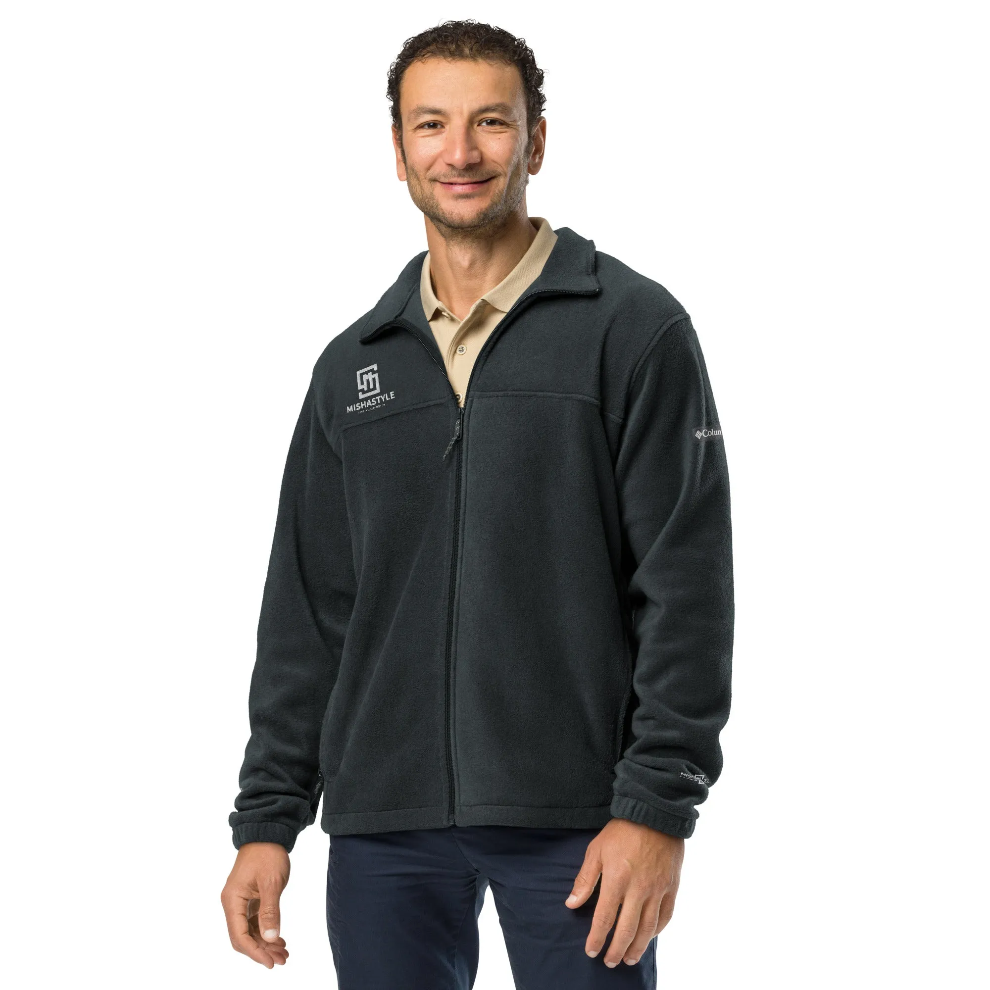 Collegaite Navy Unisex Columbia fleece jacket
