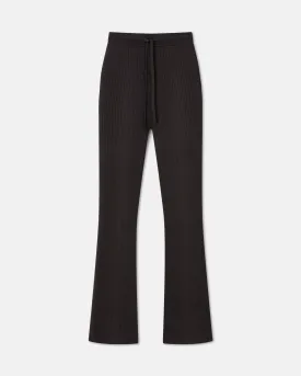 Cornelie - Ribbed-Knit Pants - Dark Brown