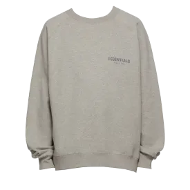 Fear of God Essentials Core Collection Pullover Crewneck Dark Heather Oatmeal