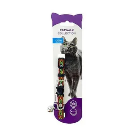 Feline Care Floral Red & Green Cat Collar