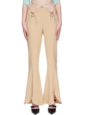 Flarry Suit Trousers (PA-02-BEIGE)