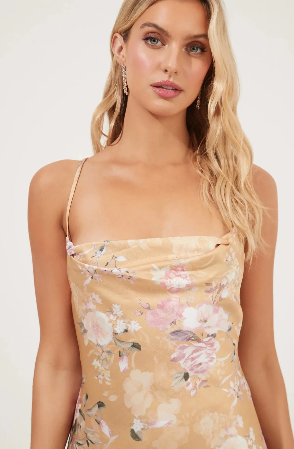 GAIA FLORAL MIDI DRESS