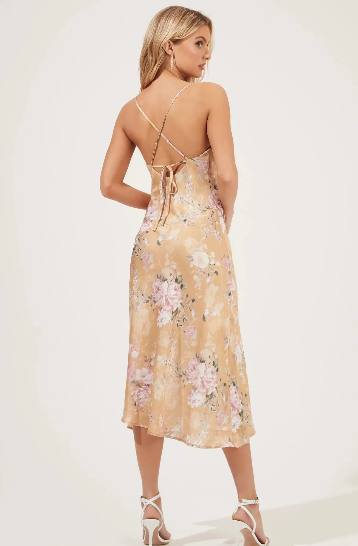 GAIA FLORAL MIDI DRESS