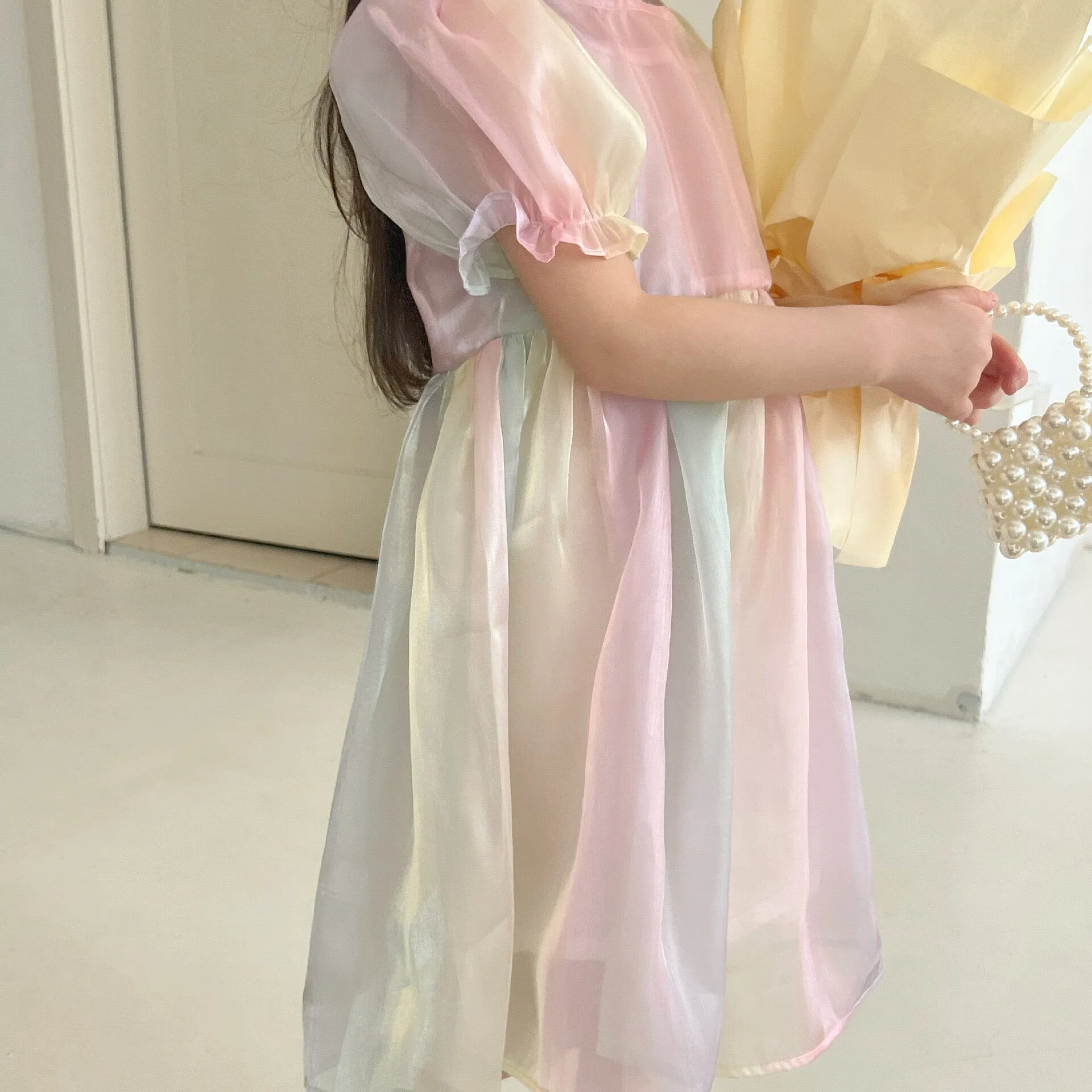 Glossy Pastel Rainbow Dress