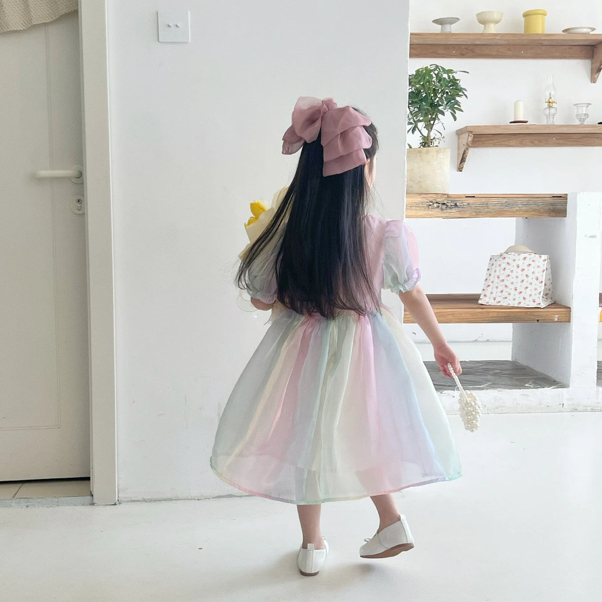 Glossy Pastel Rainbow Dress