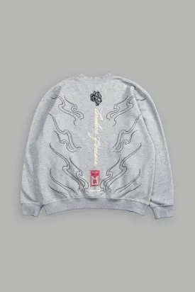 House Of Wolves London Crewneck in Light Athletic Gray