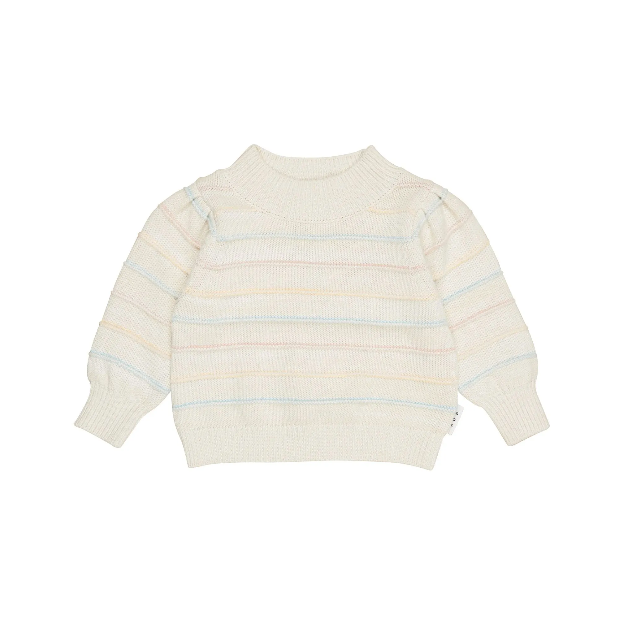 Huxbaby Pastel Stripe Knit Puff Jumper