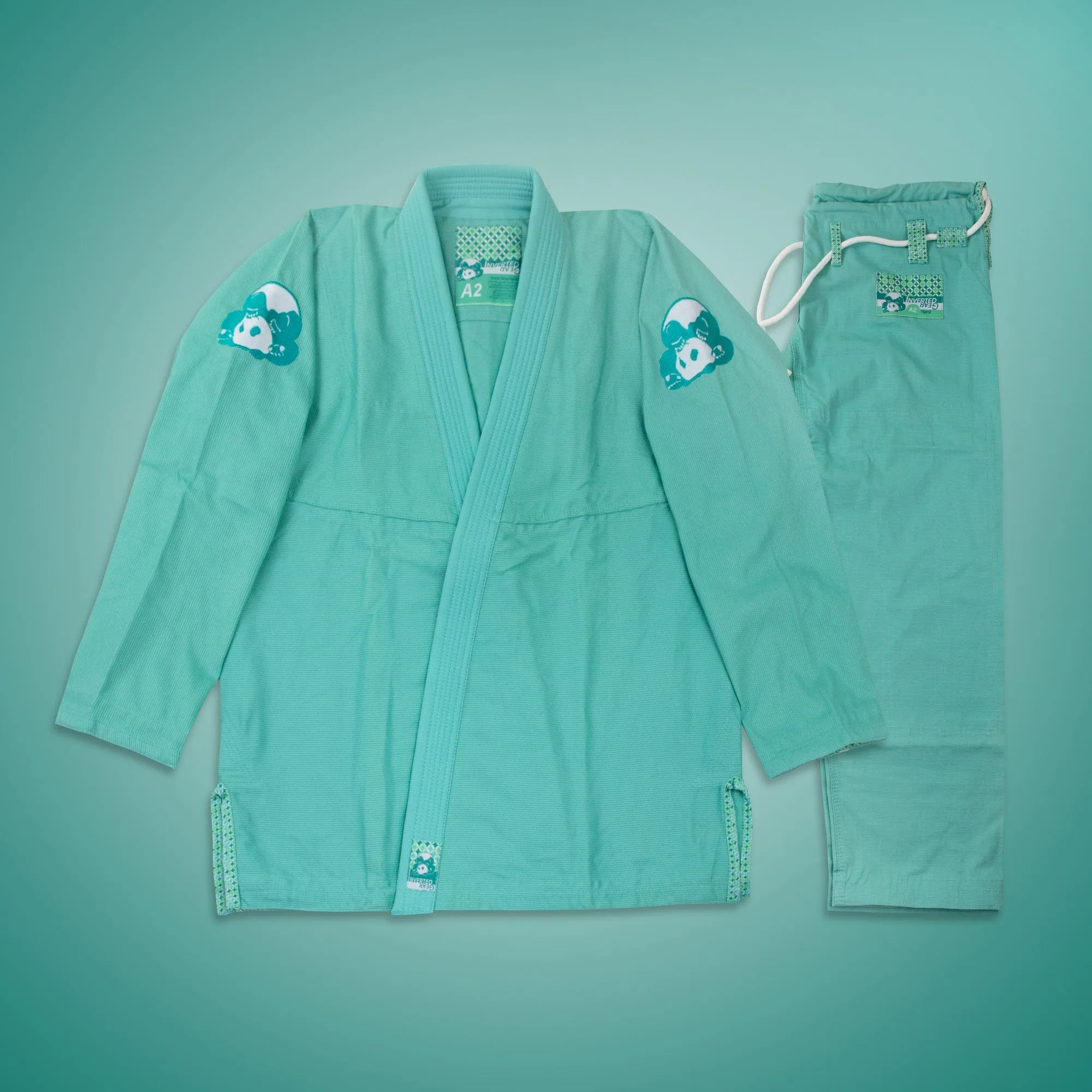 Inverted Gear Hybrid BJJ Gi - Mint/Green Womens