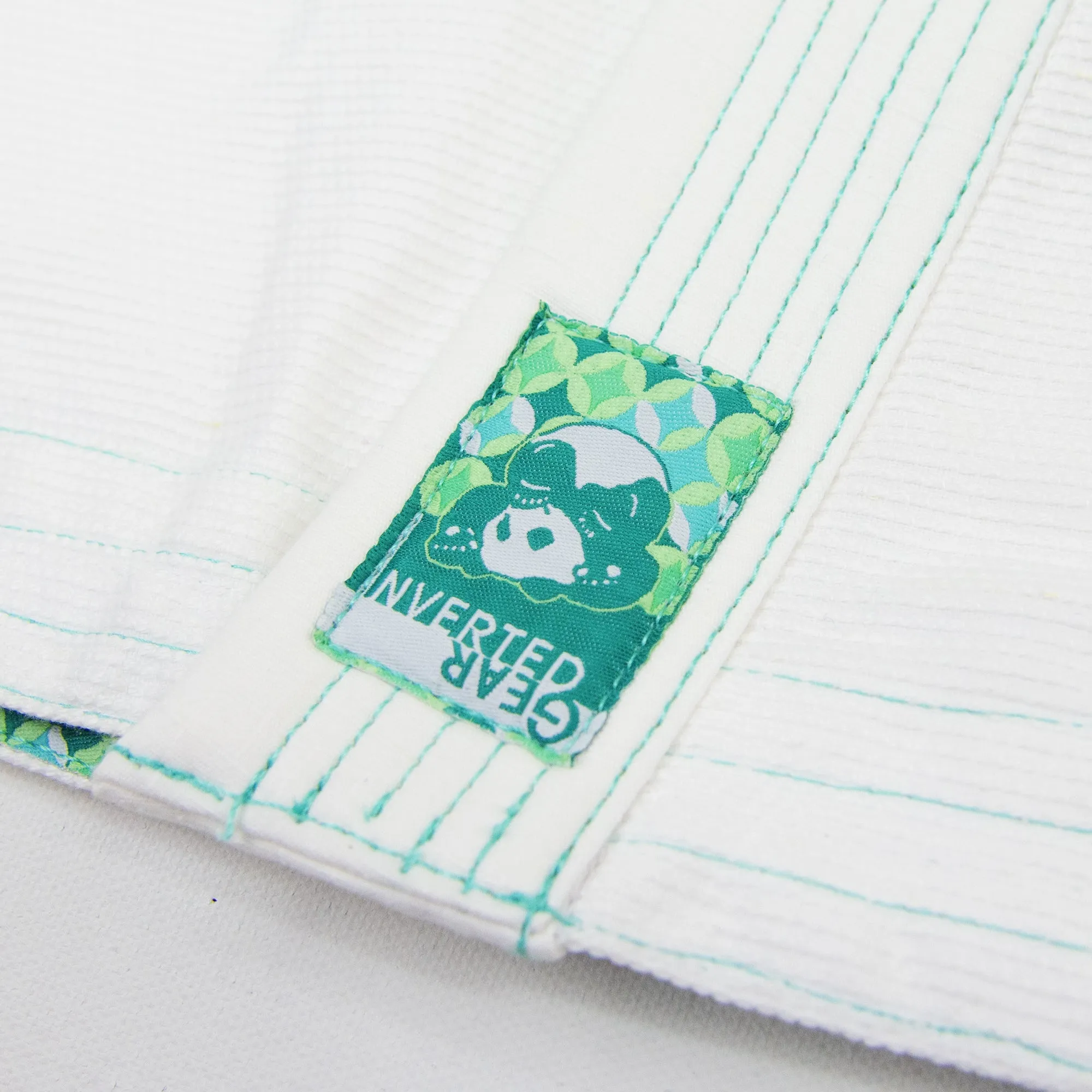 Inverted Gear Hybrid BJJ Gi - White/Green