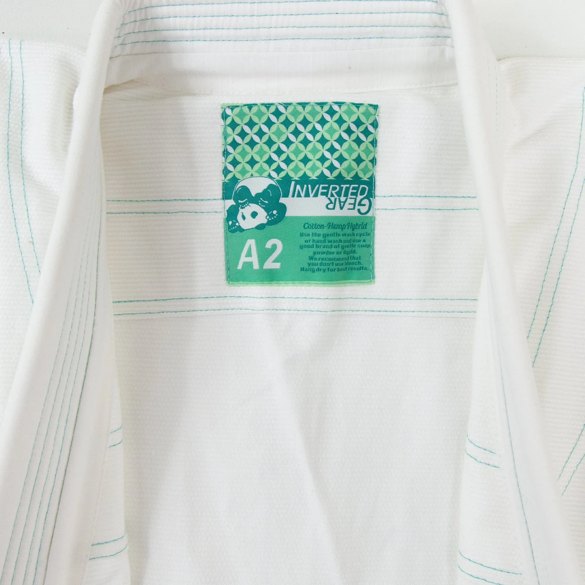 Inverted Gear Hybrid BJJ Gi - White/Green