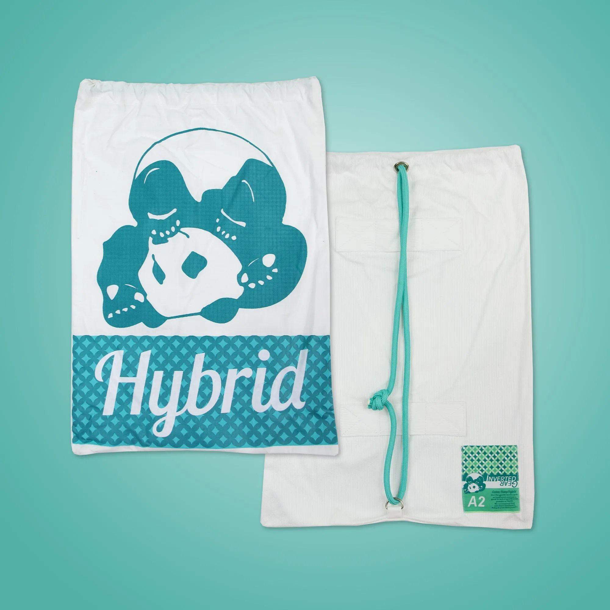 Inverted Gear Hybrid BJJ Gi - White/Green