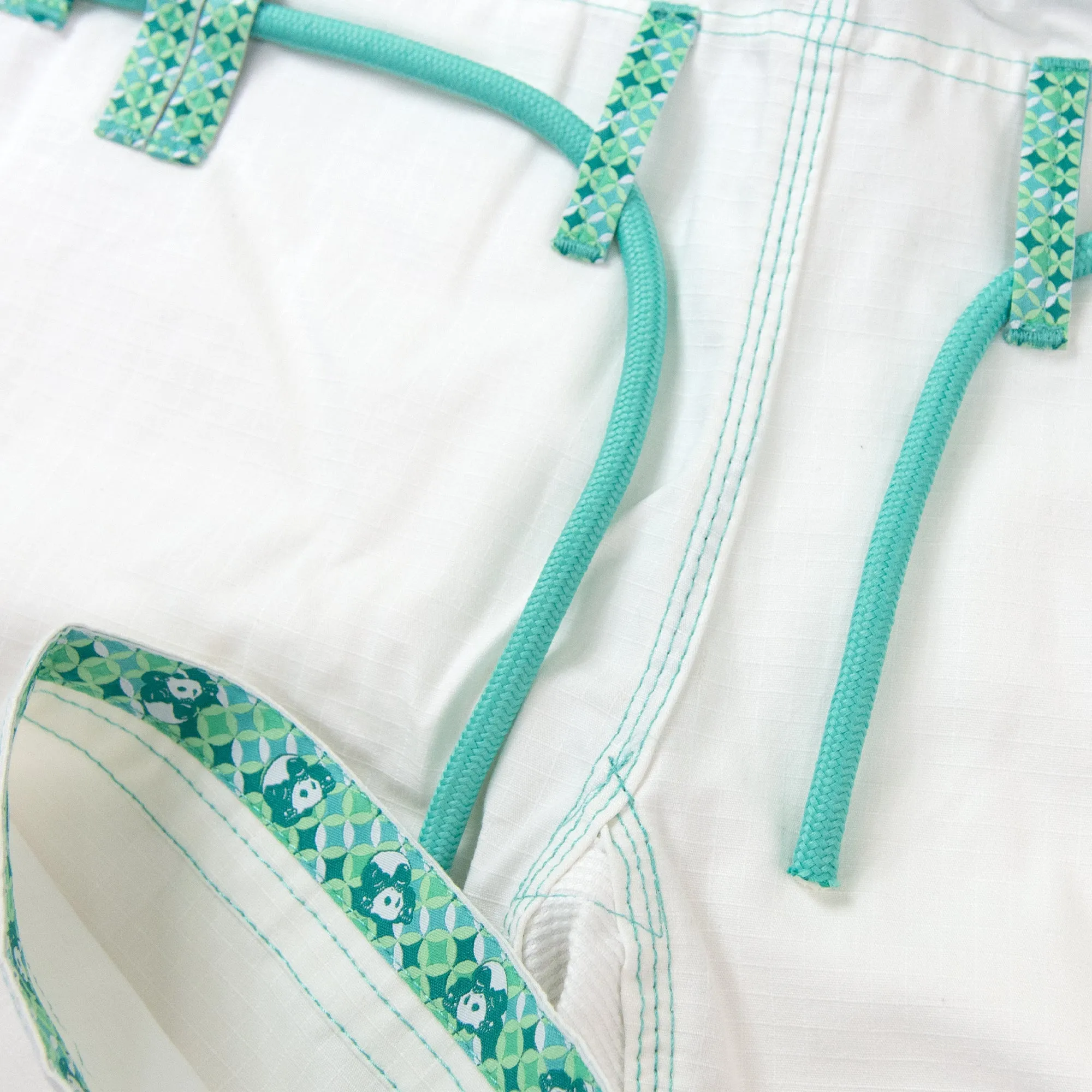 Inverted Gear Hybrid BJJ Gi - White/Green