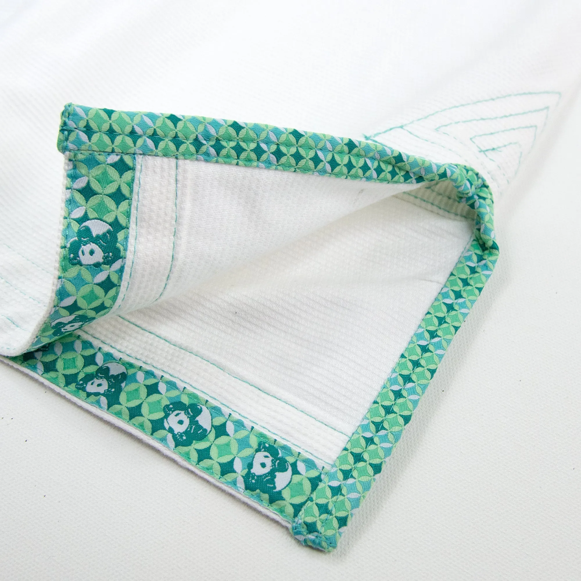 Inverted Gear Hybrid BJJ Gi - White/Green