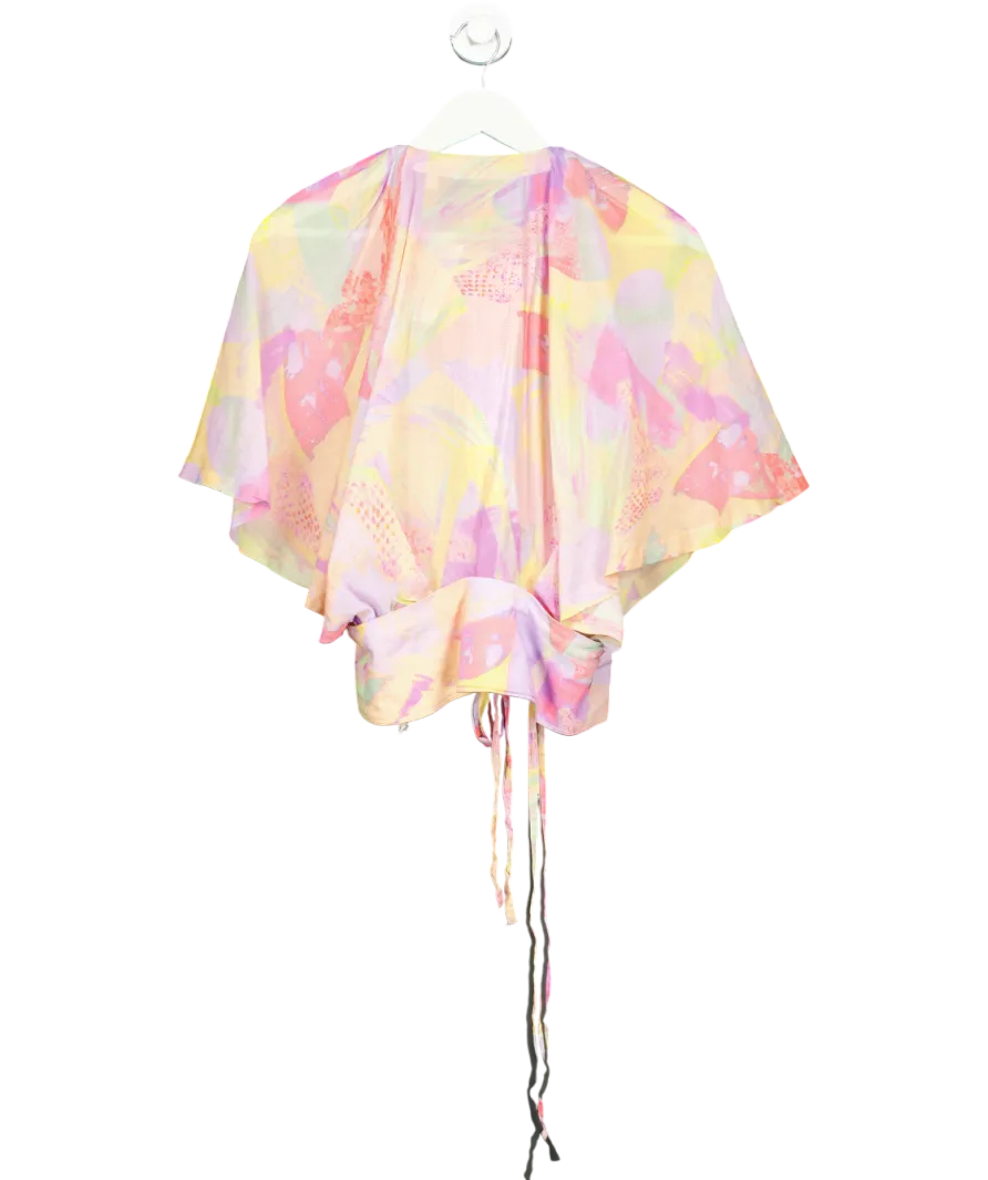 IRO Purple Pastel Wrap Top UK 6