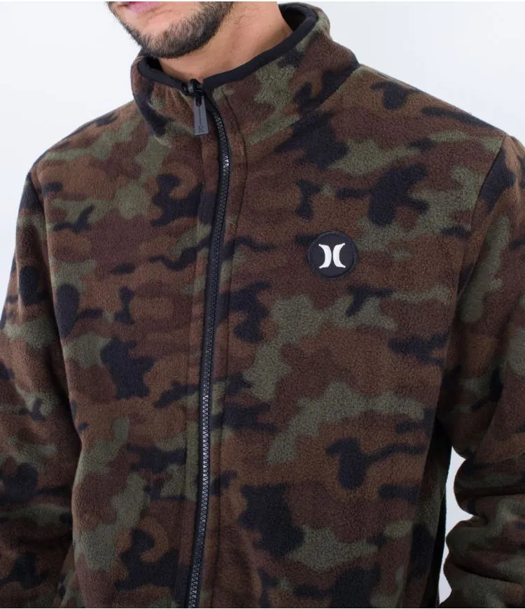 Juniper Reversible Fleece Jacket in Olive