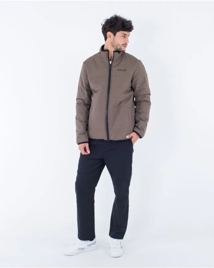 Juniper Reversible Fleece Jacket in Olive