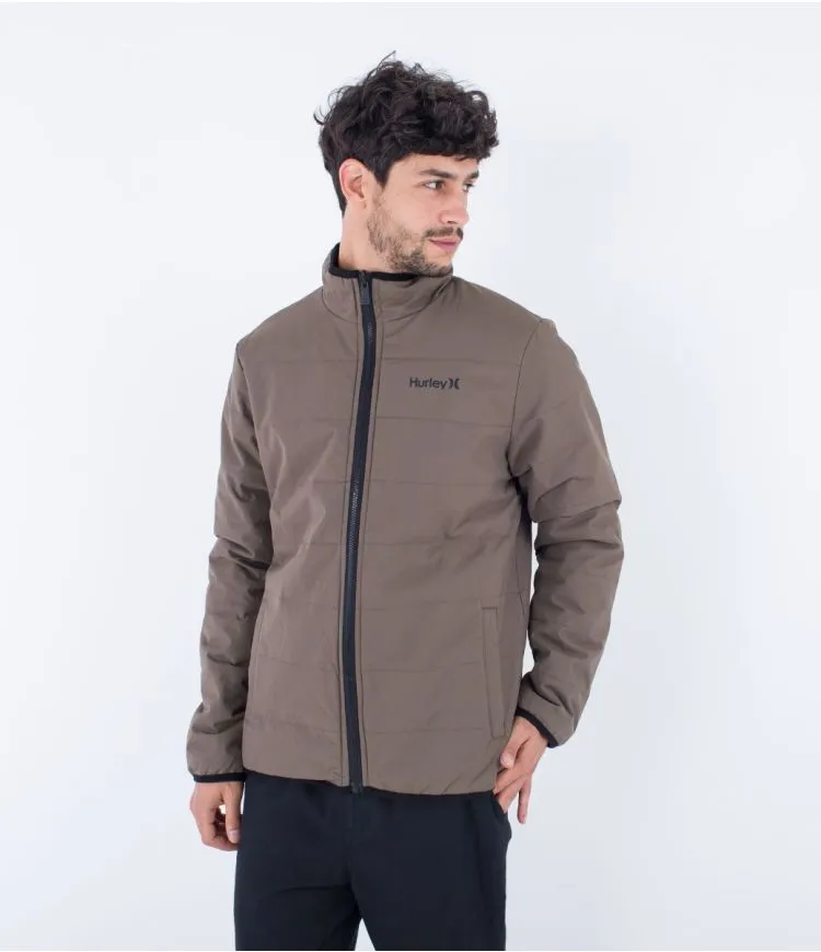 Juniper Reversible Fleece Jacket in Olive