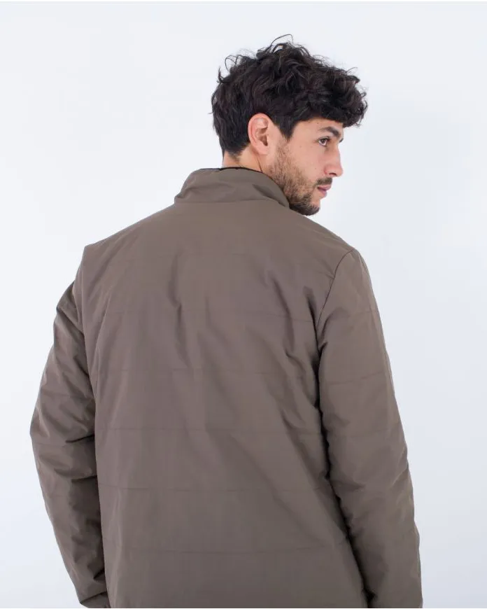 Juniper Reversible Fleece Jacket in Olive
