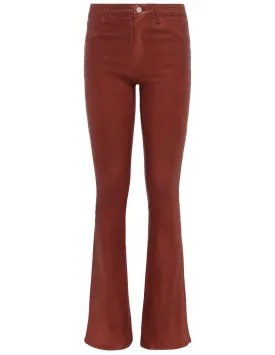 L'Agence Marty Ultra High Rise Flared Coated Jean