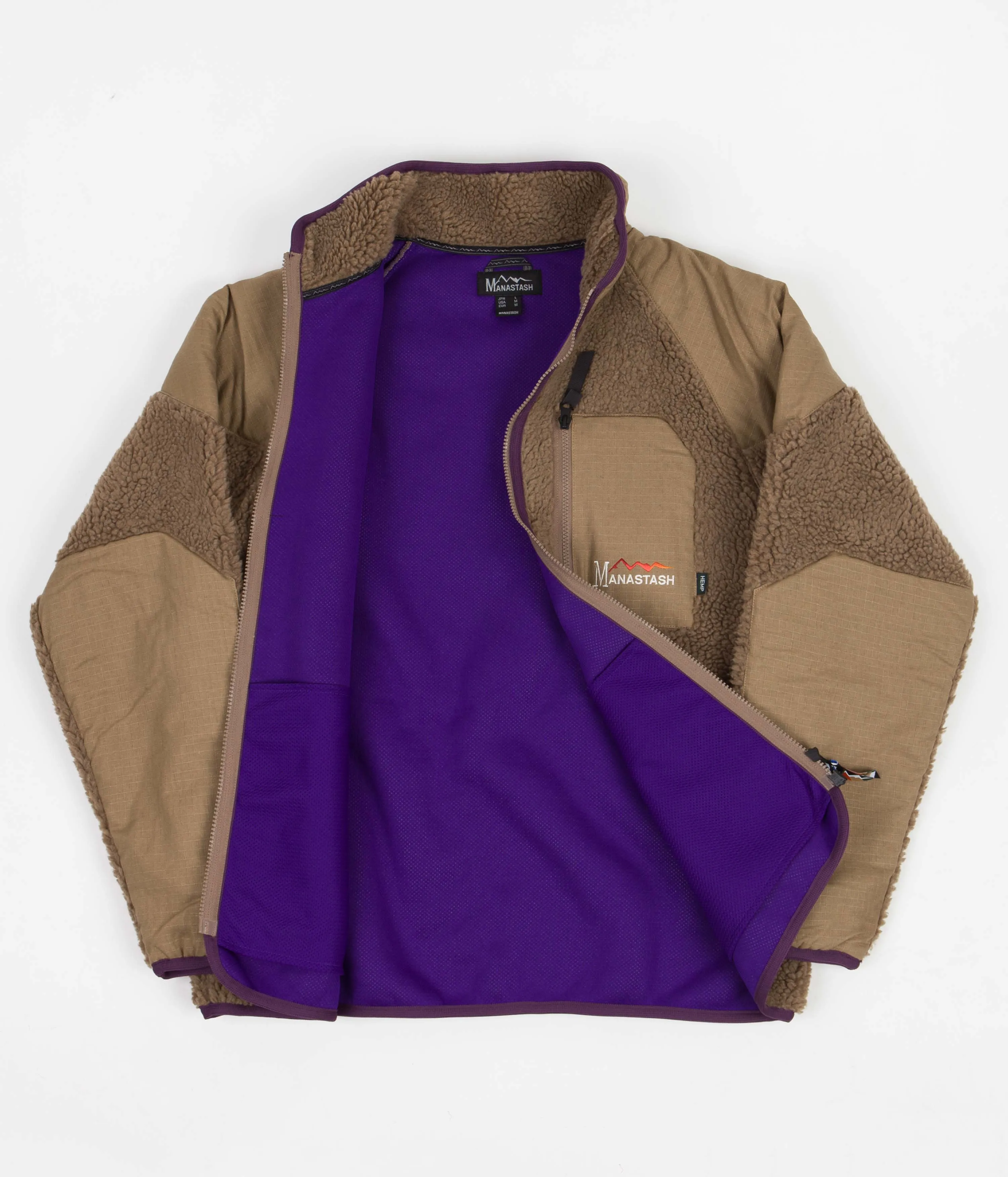 Manastash Gorilla Fleece Jacket - Light Brown