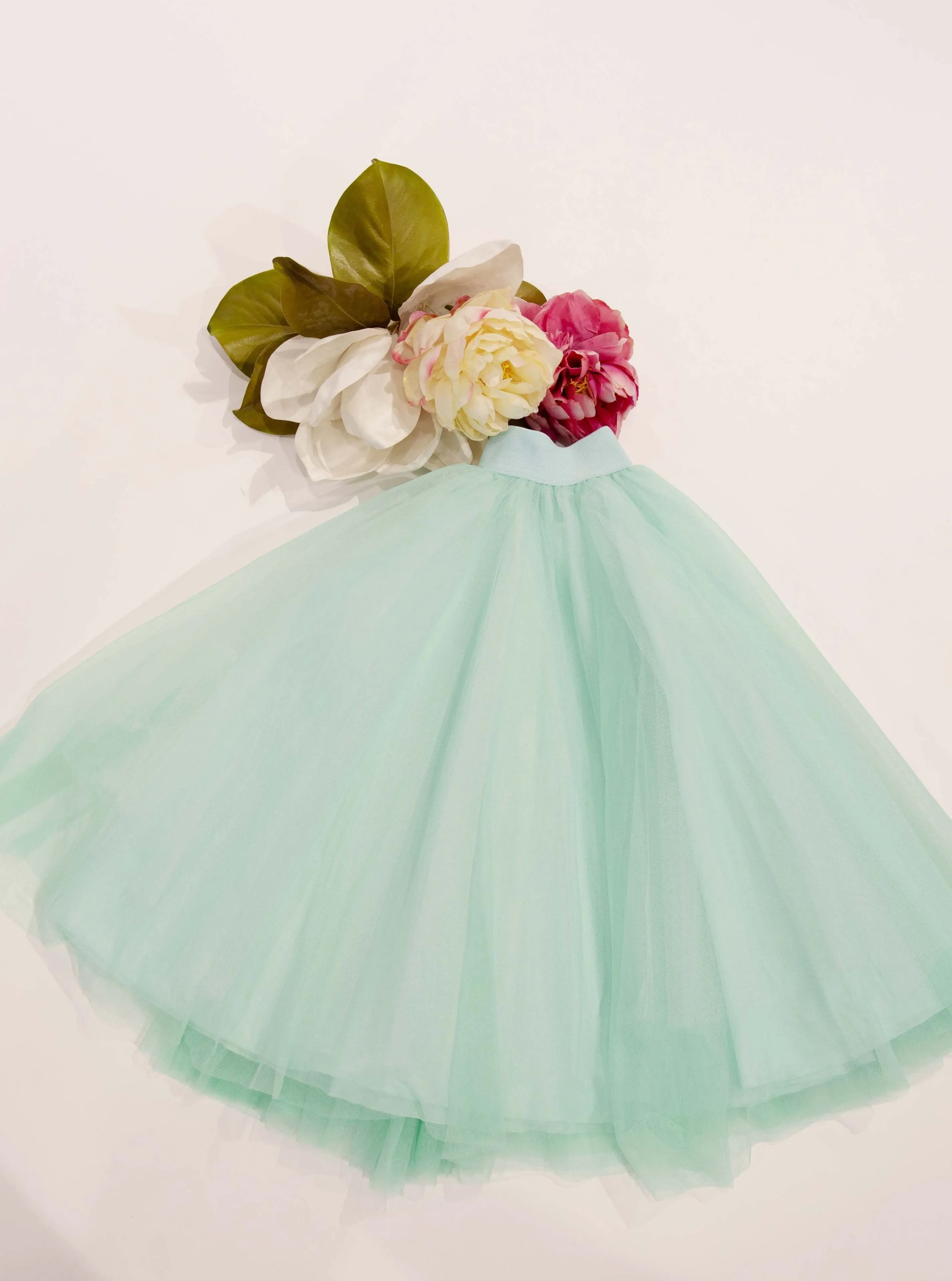 Mini Mint Tulle Skirt