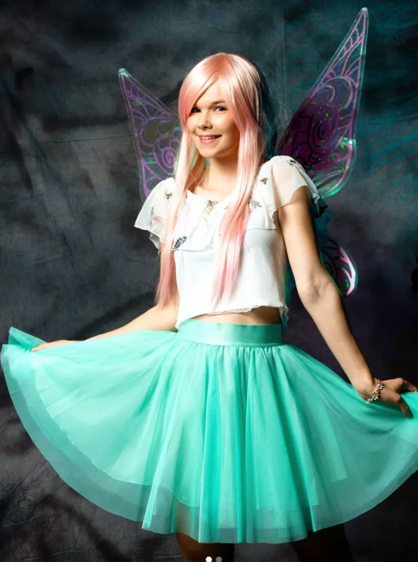 Mini Mint Tulle Skirt