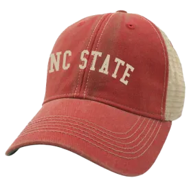 NC State Wolfpack Red Radius Vegas Gold Trucker Mesh Back Adjustable Hat