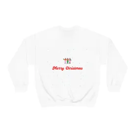 Pink Nutcracker Merry and Bright Minimalist Sweatshirt, Blue Nutcracker Sweatshirt, Trendy Christmas Sweatshirt, Pastel Xmas Crewneck