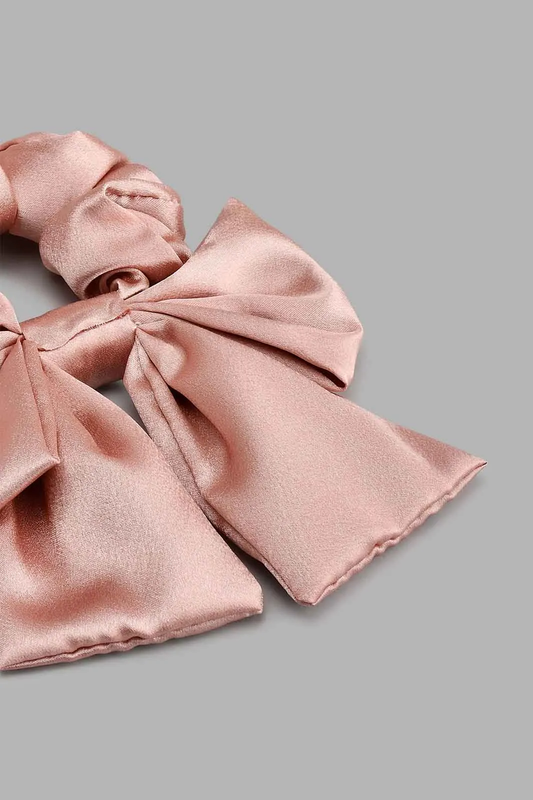 Pink Shimmery Scrunchy