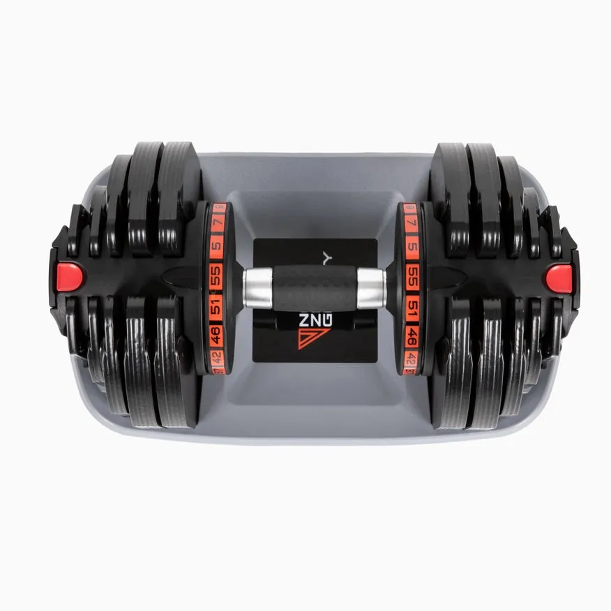 Powerdyne Adjustable 55Lbs Dumbbell - Coal (Single)