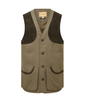 Ptarmigan Tweed Waistcoat II - Loden Green Herringbone Tweed