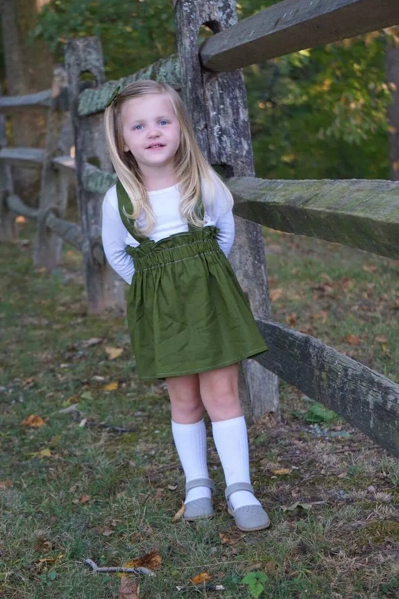 Red Girl’s Suspender Skirt
