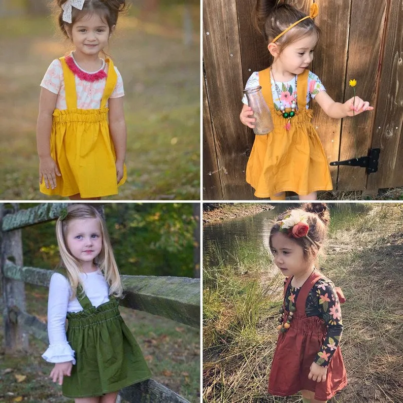 Red Girl’s Suspender Skirt