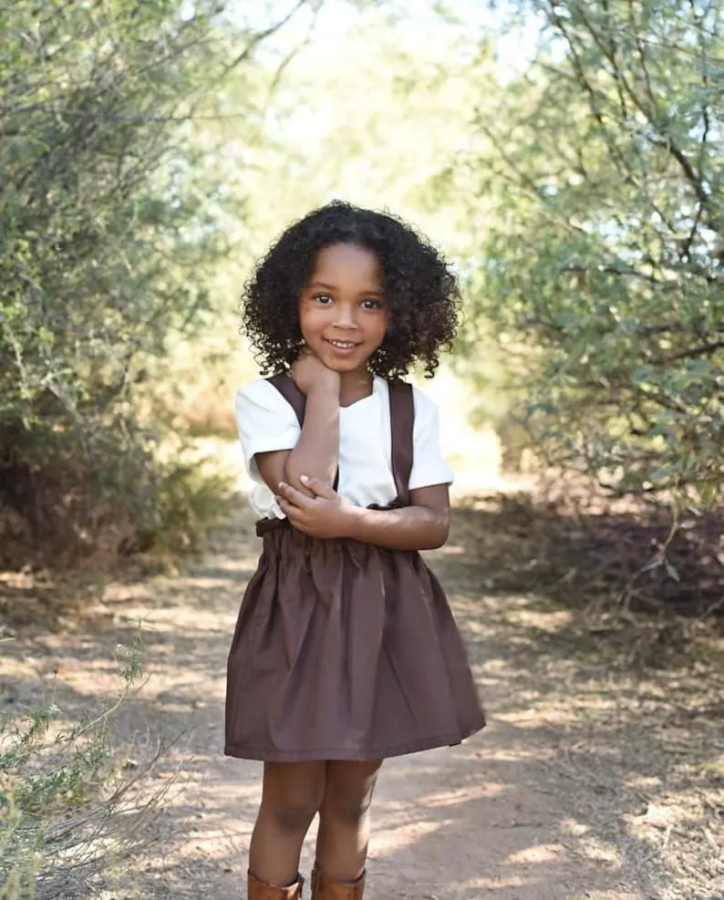 Red Girl’s Suspender Skirt
