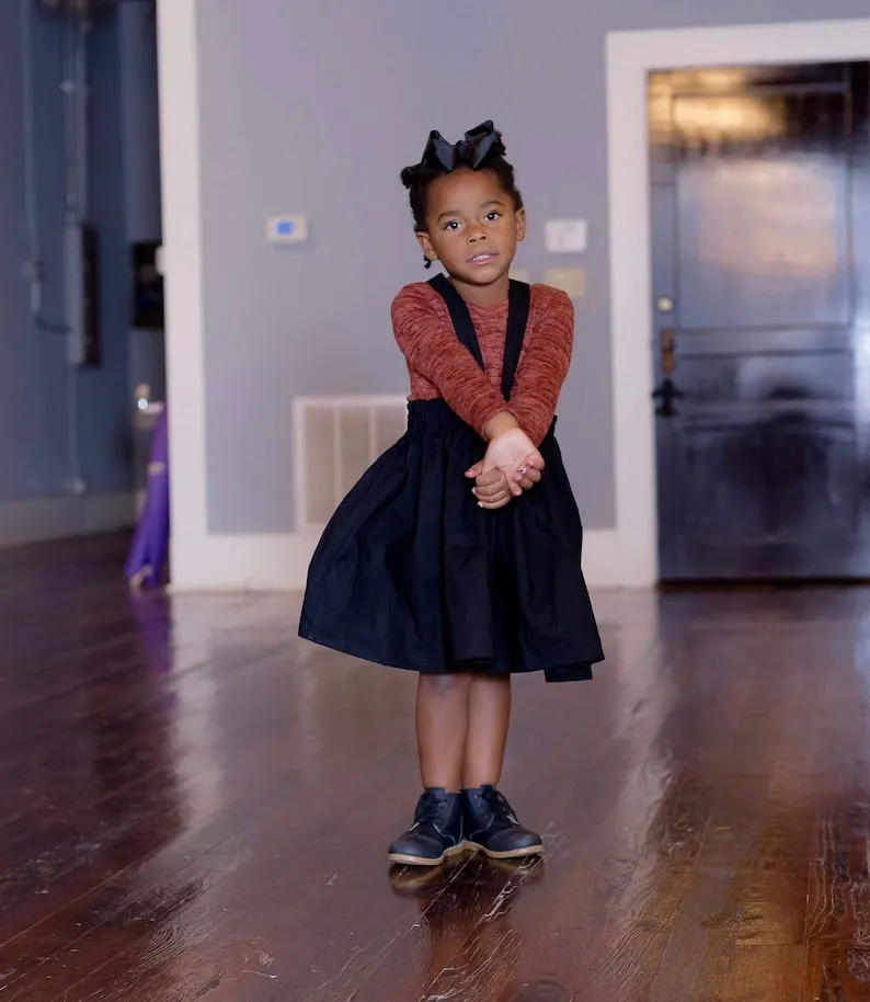 Red Girl’s Suspender Skirt