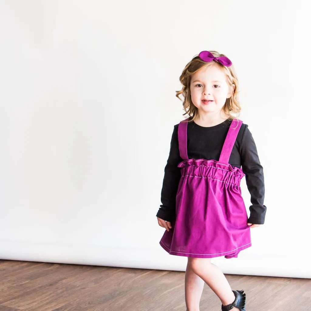 Red Girl’s Suspender Skirt