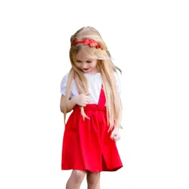 Red Girl’s Suspender Skirt